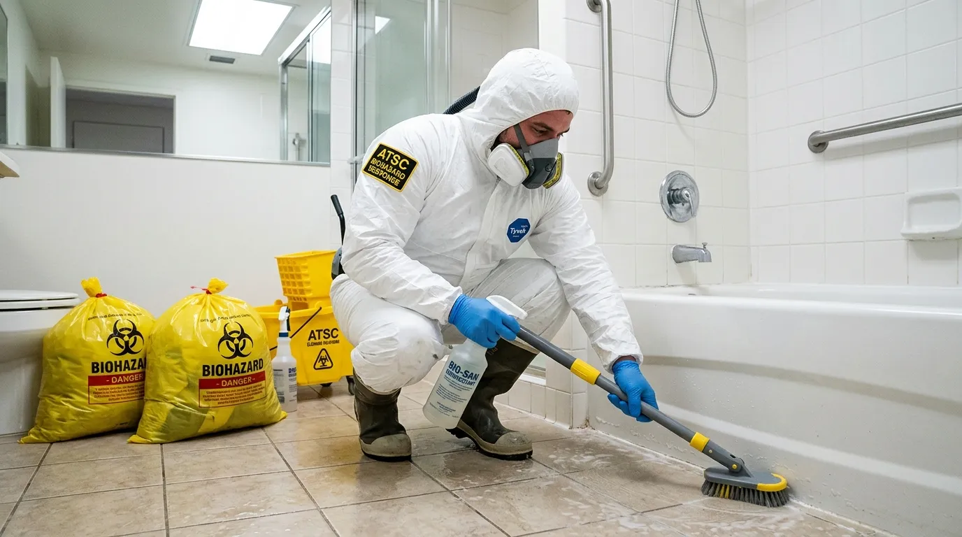 Decontamination equipment deployed for Blood Cleanup in Melrose Park
